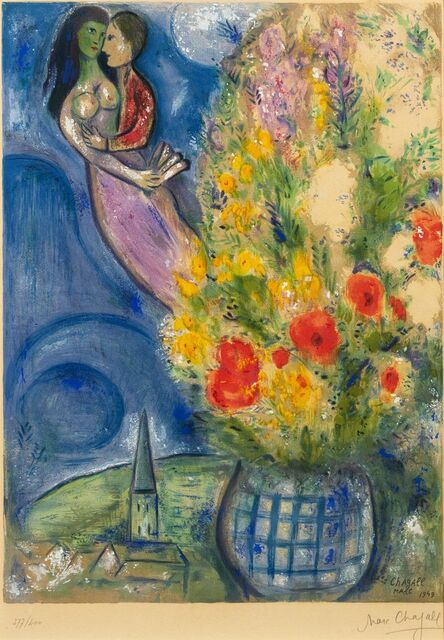 Marc Chagall, ‘Red Poppies’, 1949