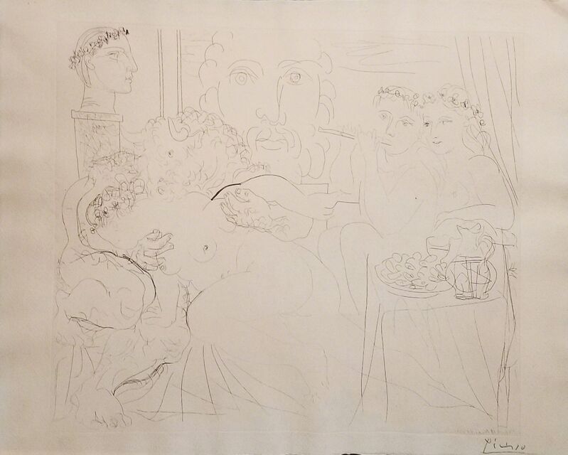 Pablo Picasso, ‘Minotaure caressant une  femme (Minotaur  caressing a woman)’, 1933, Print, Etching on paper, Baterbys