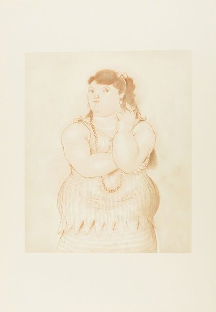 Fernando Botero, ‘Mujer Fumando’, 1965