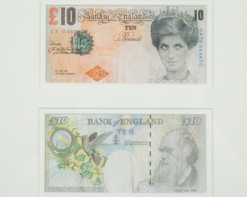 Banksy, ‘Di-faced Tenner’, 2004, Print, Offset lithograph on paper under glass, John Moran Auctioneers