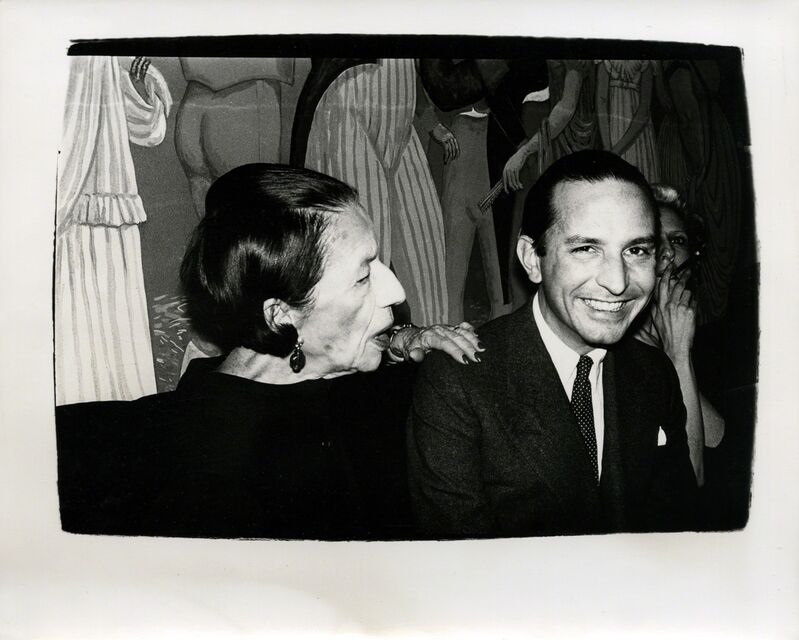 Andy Warhol, ‘Diana Vreeland with Fred Hughes ’, ca. 1984, Photography, Silver gelatin print, Hedges Projects