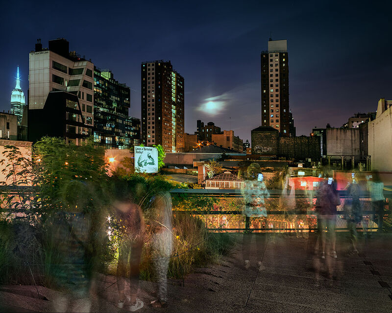 Matthew Pillsbury, ‘Super Moon on the High Line’, 2015, Photography, Archival pigment ink print, Benrubi Gallery