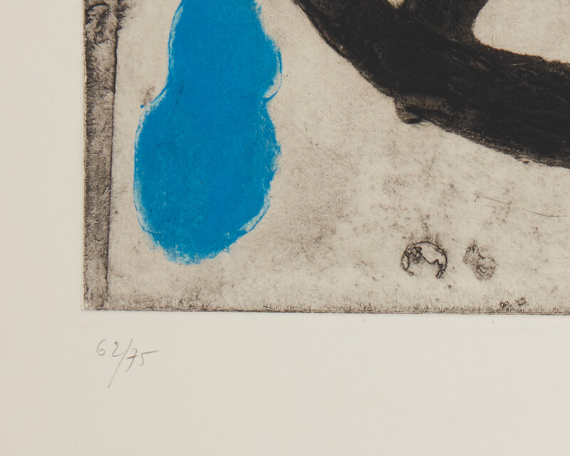 Joan Miró, ‘Trace Sur La Paroi III’, Print, Color etching and aquatint with carborundum on paper under Plexiglas, John Moran Auctioneers