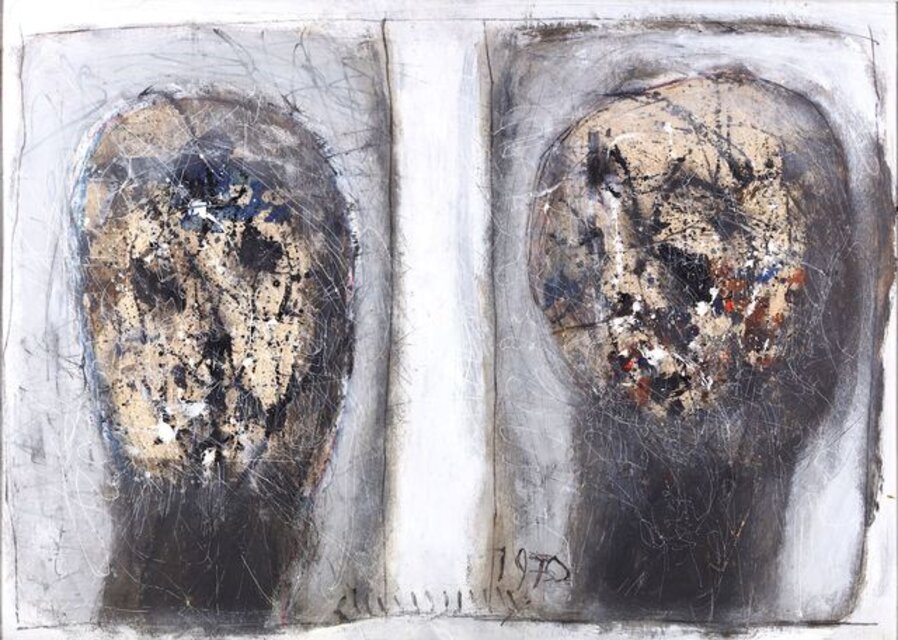 Husband and Wife in Ruins