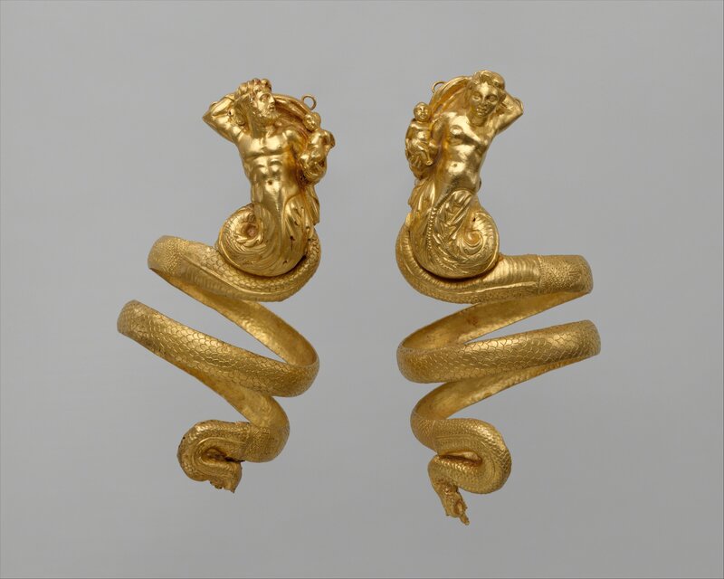 Unknown Greek, ‘Pair of gold armbands’, ca. 200 B.C., Jewelry, Gold, The Metropolitan Museum of Art
