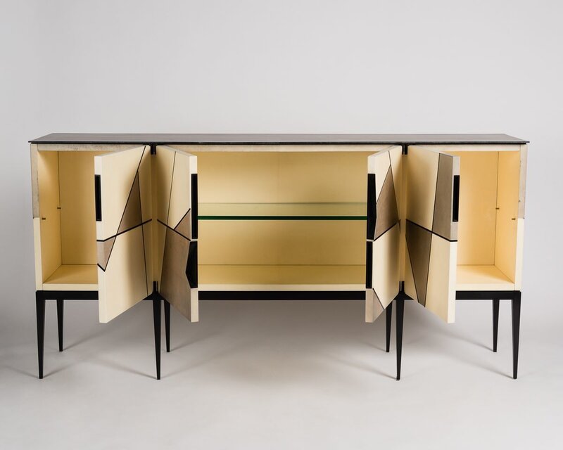 Achille Salvagni, ‘Gio Pergamena, Cabinet’, 2016, Design/Decorative Art, Parchment, Wood, Bronze, Maison Gerard