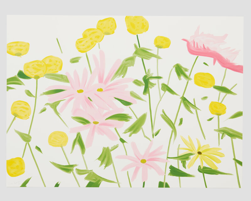 Alex Katz, ‘Spring Flowers’, 2017, Print, 24-color silkscreen, Zane Bennett Contemporary Art