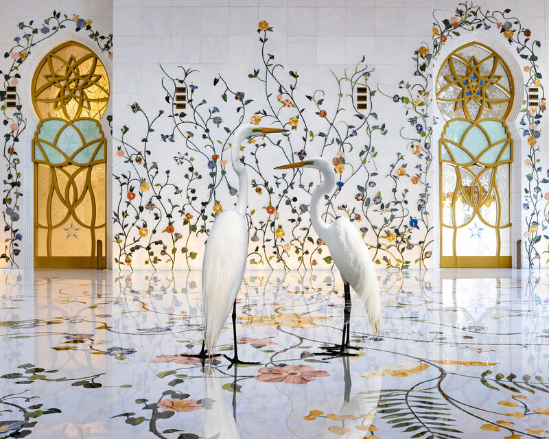 Karen Knorr, ‘Morning Glory, Grand Mosque, Abu Dhabi’, 2019, Photography, Colour pigment print on Hahnemühle Fine Art Pearl Paper, Sundaram Tagore Gallery