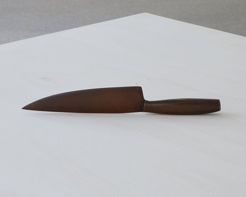 Jean-Luc Moulène, ‘Couteau rouge (Paris, 2018)’, 2018, Sculpture, Bronze, red patina, Galerie Greta Meert