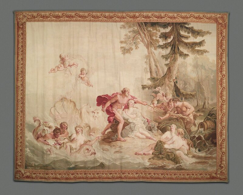 Aubusson Tapestries, ‘French Wall Tapestry’, 19th Century, Textile Arts, Wool, woven,  M.S. Rau