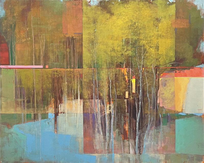 Christopher Groves, ‘Aspen Honey’, 2021, Painting, Oil on board, Lily Pad Galleries