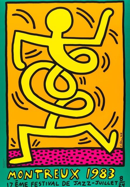 Keith Haring, ‘Montreux 1983 Green (Döring & Osten 9)’, 1983