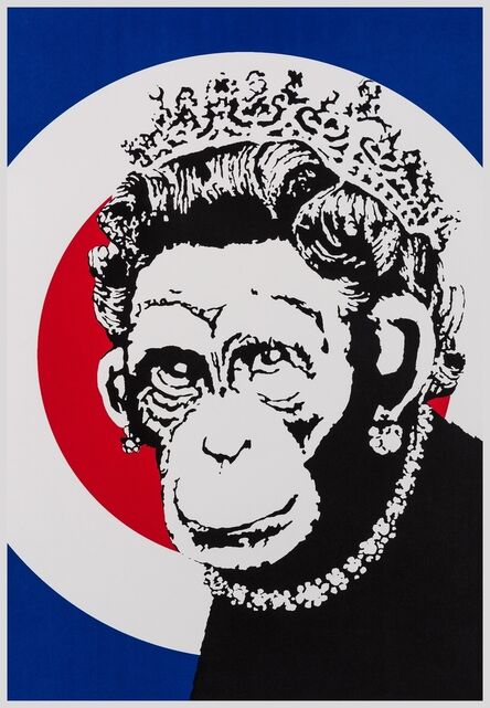 Banksy, ‘Monkey Queen’, 2004