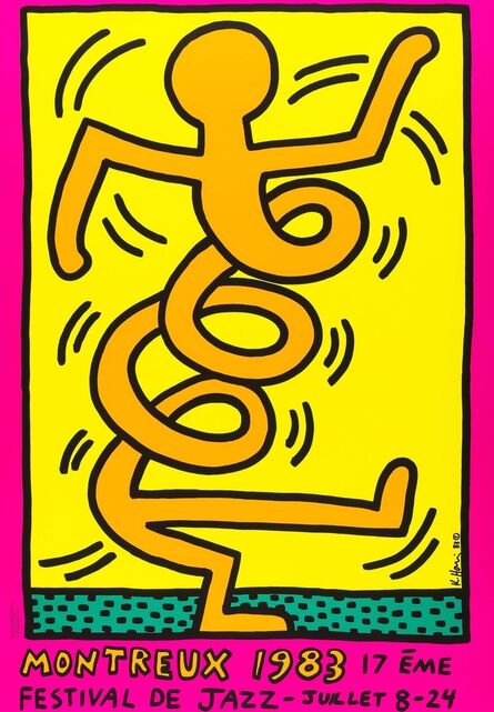 Keith Haring, ‘Montreux 1983 Pink (Döring & Osten 8)’, 1983