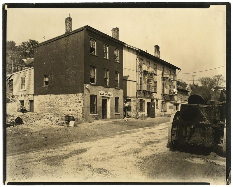 Berenice Abbott, ‘Ewen Avenue, No. 2565. Spuyten Duyvil.’, 1935, Photography, Vintage silver gelatin photograph,, The Old Print Shop, Inc.