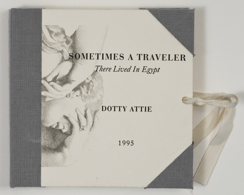 Dotty Attie, ‘Sometimes a Traveler/There Lived in Egypt’, 1995, Print, Lithography, Letterpress. Book comprising of 16 pages   Portfolio size 5 x 5 inches, Solo Impression, Inc.