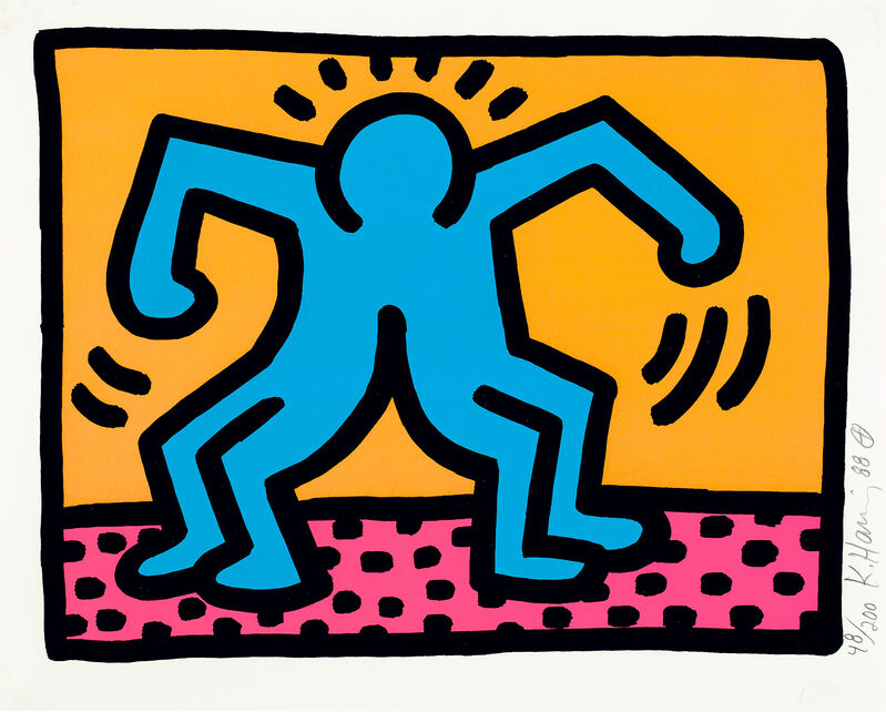 Keith Haring, ‘Pop Shop II: one plate (L. pp. 96-97)’, 1988, Print, Screenprint in colors, on wove paper, with full margins., Phillips