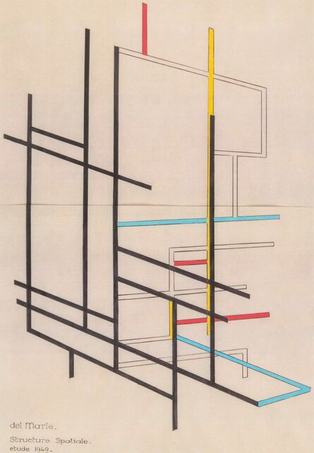 Félix Del Marle, ‘Structure spatiale’, 1949