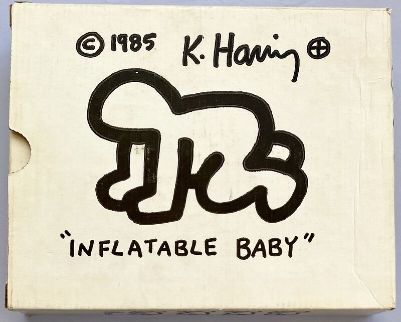Keith Haring, ‘Keith Haring Inflatable Baby Haring Pop Shop 1985’, 1985, Sculpture, Vinyl figure; screen-printed box., Lot 180 Gallery