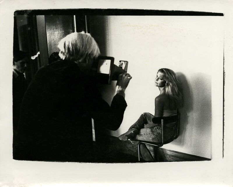 Andy Warhol, ‘Andy Warhol, Photograph with Farrah Fawcett Majors at The Factory, 1979’, ca. 1979, Photography, Silver gelatin print, Hedges Projects