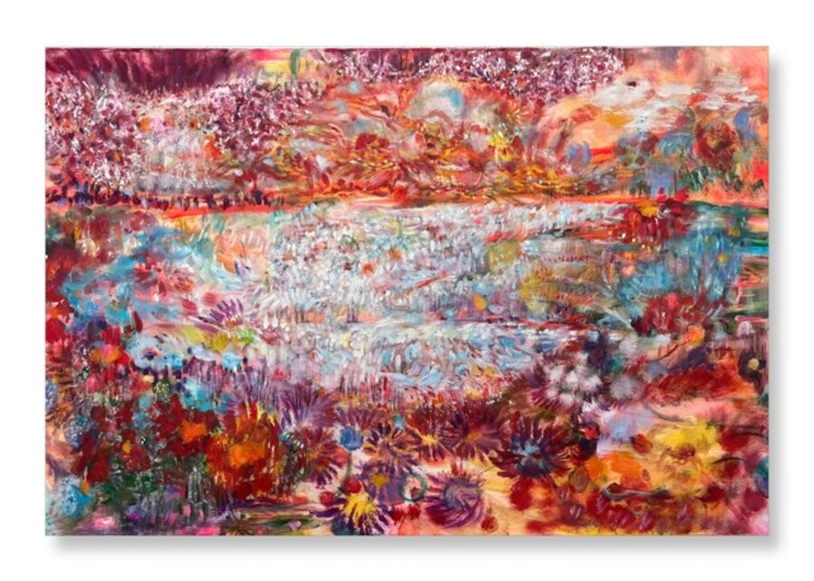 A vibrant and beautiful lake