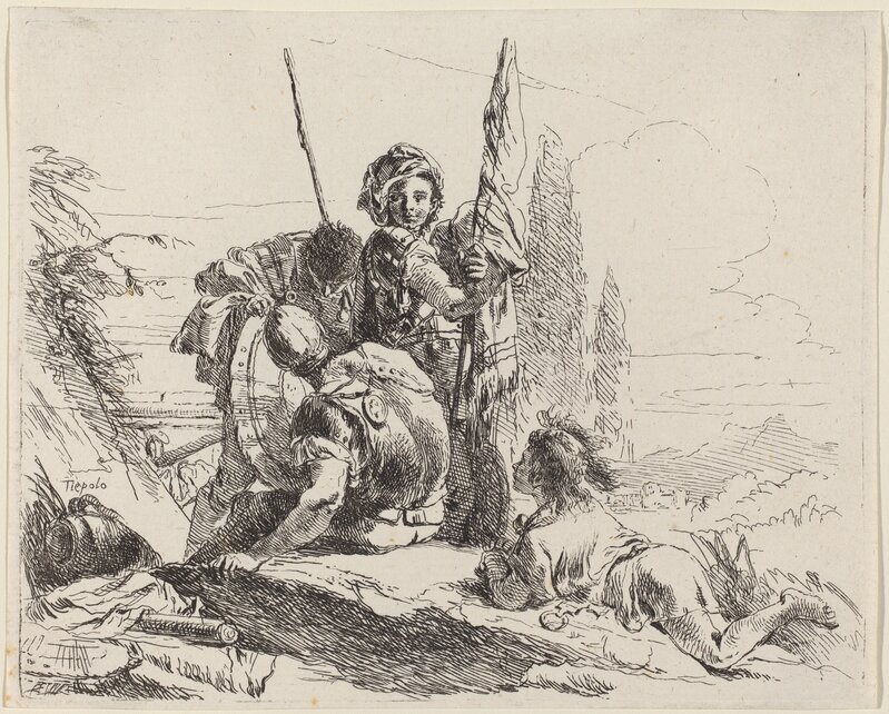 ‘Three Soldiers and a Youth’, published 1785, Print, Etching, National Gallery of Art, Washington, D.C.