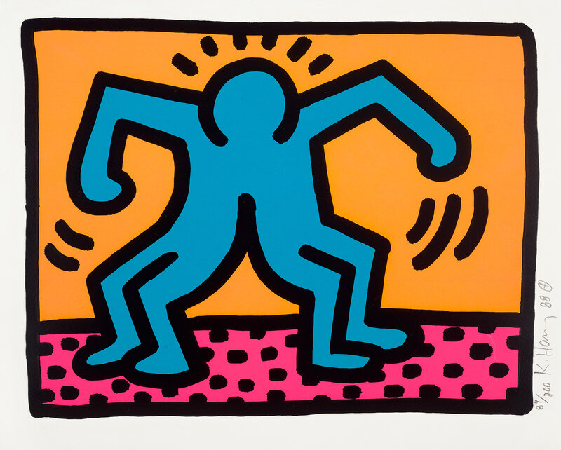 Keith Haring, ‘Pop Shop II: one plate (L. pp. 96-97)’, 1988, Print, Screenprint in colours, on wove paper, with full margins., Phillips
