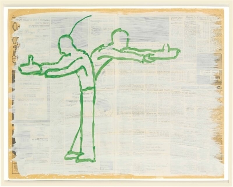 Paul Thek, ‘Untitled (Two Figures)’, Acrylic and gesso on newsprint, Christie's