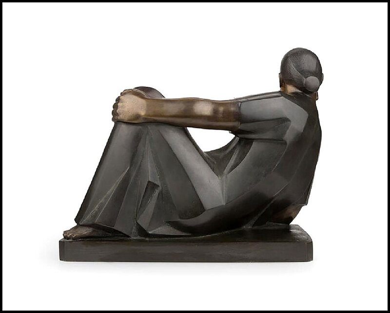 Felipe Castañeda, ‘Juana Relajante’, 1997, Sculpture, Full Round Bronze Sculpture, Original Art Broker
