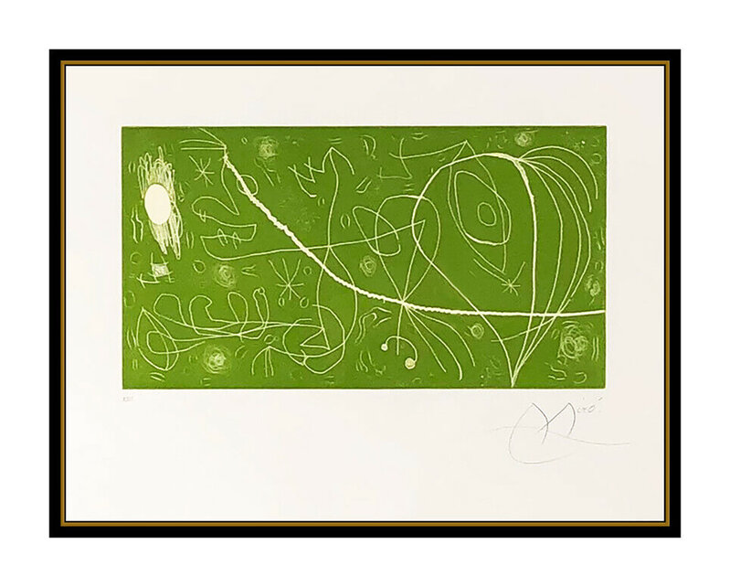 Joan Miró, ‘Picasso I Els Reventos’, 1973, Print, Color Etching on Rives Art paper, Original Art Broker