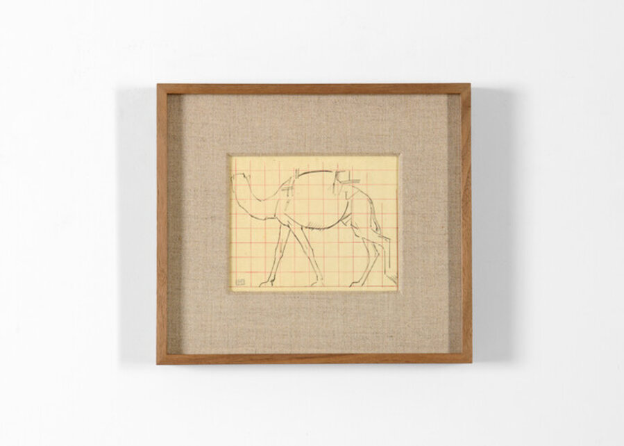 Camel with Head Turned Away, Drawing Made While Crossing the Sahara