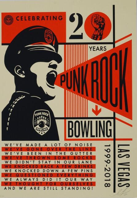 Shepard Fairey, ‘Punk Rock Bowling 20th’, 2018