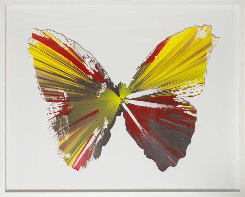 Damien Hirst, ‘Spin Painting - Butterfly ’, 2009, Painting, Painting on paper, Rudolf Budja Gallery