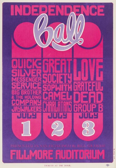 Wes Wilson, ‘Independence Ball: a U.S. festival poster’, 1966