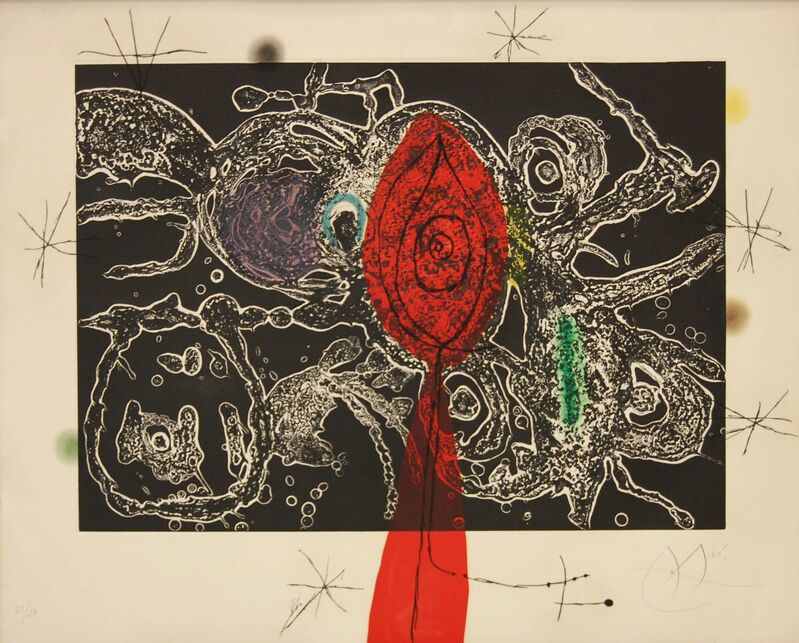 Joan Miró, ‘Espriu-Miro’, 1975, Print, Etching and aquatint with carborundum in colors, Baterbys