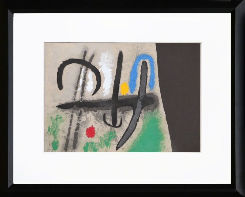Joan Miró, ‘Cartones 16: Oiseau dans un Paysage’, 1965, Print, Pochoir, RoGallery