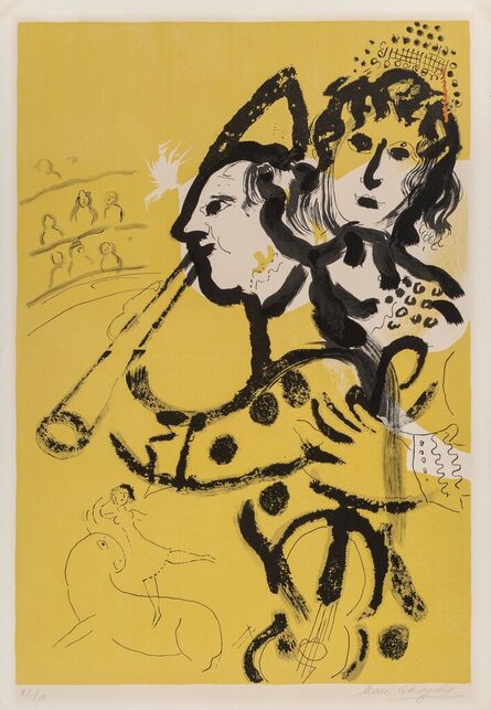 Marc Chagall, ‘Le Clown Musicien’, 1957