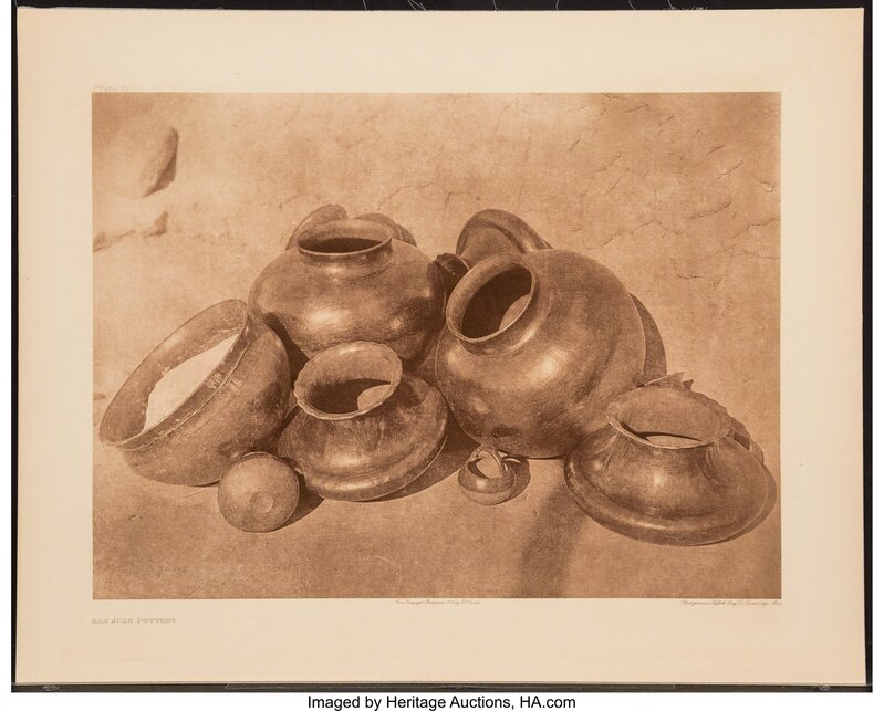 Edward S. Curtis, ‘San Juan Pottery, Plate 597’, 1905, Photography, Photogravure, Heritage Auctions