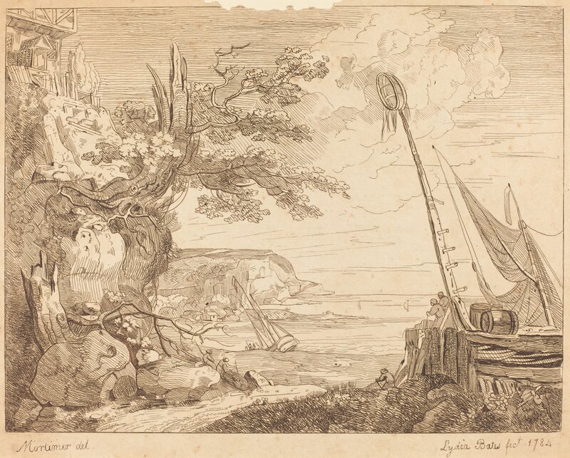 Lydia Bates, ‘Coast Scene’, 1784, Print, Etching, National Gallery of Art, Washington, D.C.