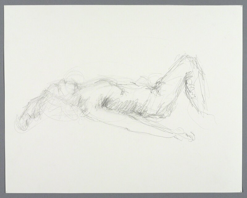 Okim Woo Kim, ‘Untitled (Lying pose)’, 2016, Drawing, Collage or other Work on Paper, Graphite pencil on paper, Brooklyn Museum