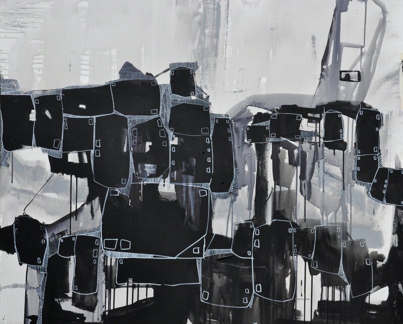 Öykü Ersoy, ‘Karanlıktan Korkan Evler III’, 2014, Painting, Tuval Üzerine Karışık Teknik, Artnivo