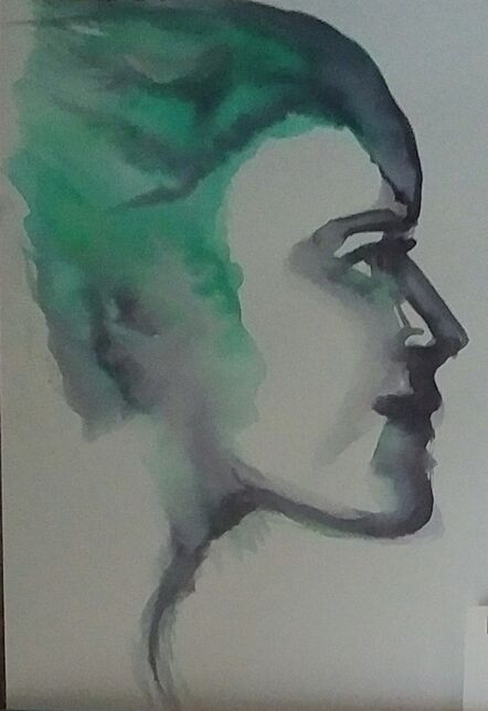 Alexandra Bregman, ‘Man's Face in Green’, 2017