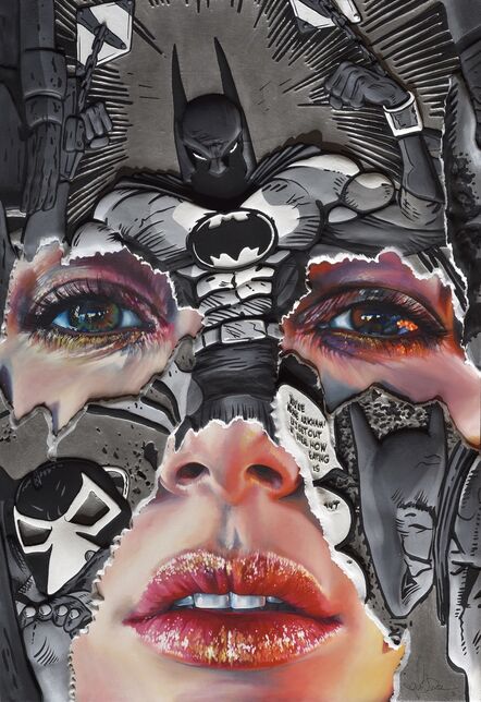 Sandra Chevrier, ‘The Cage Between Freedom and Captivity: Pewter, Black and White Hand Embelished’, 2019