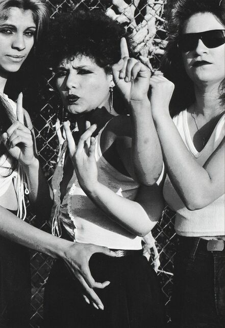 Graciela Iturbide, ‘Rosario, Cristina y Liza, White Fence, East Los Angeles’, 1986
