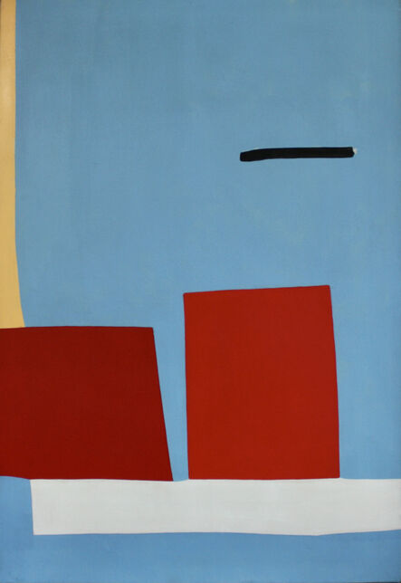 Robert Breer, ‘Composition in Blue and Red’, 1955