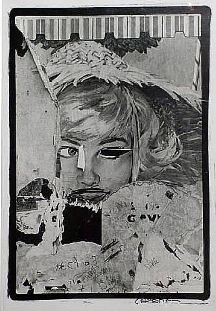 Dennis Hopper, ‘Torn Poster (Girl) LIFETIME SILVER GELATIN PRINT-SIGNED’, 1964