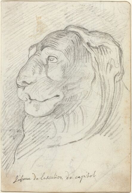 Augustin Pajou, ‘Lion's Head from the Capitoline Staircase’, 1752/1756