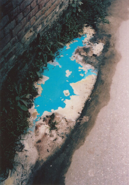 Vincent Delbrouck, ‘Blue puddle, Kathmandu (Nepal), from the series As Dust Alights’, 2009