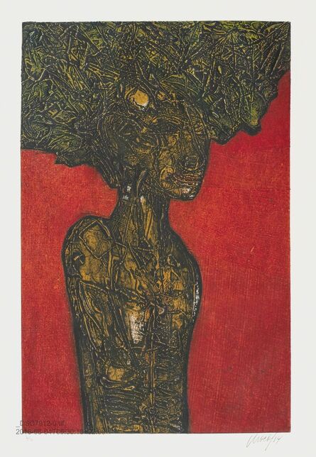 Choco, ‘Mujer con hojas / Woman with Leaves’, 2014