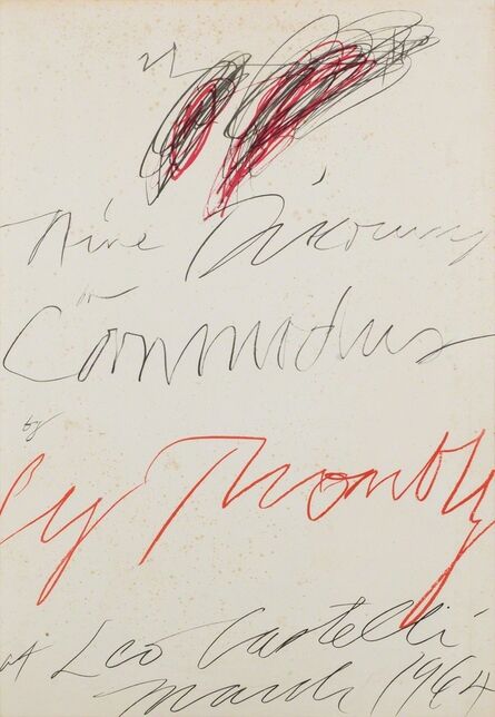 Cy Twombly, ‘Nine discourses on Commodus by Cy Twombly at Leo Castelli’, 1964